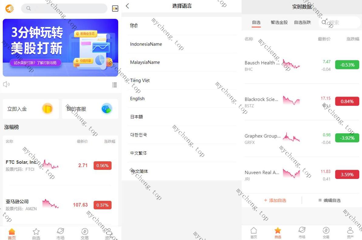 海外多语言股票系统/美股配资源码/微盘平仓买入卖出