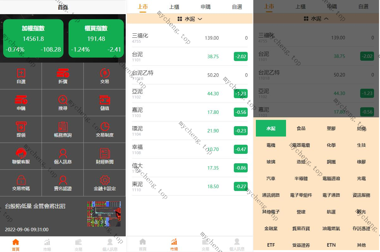 黑色版uinapp股票配资源码/台湾股票系统/申购折扣交易系统