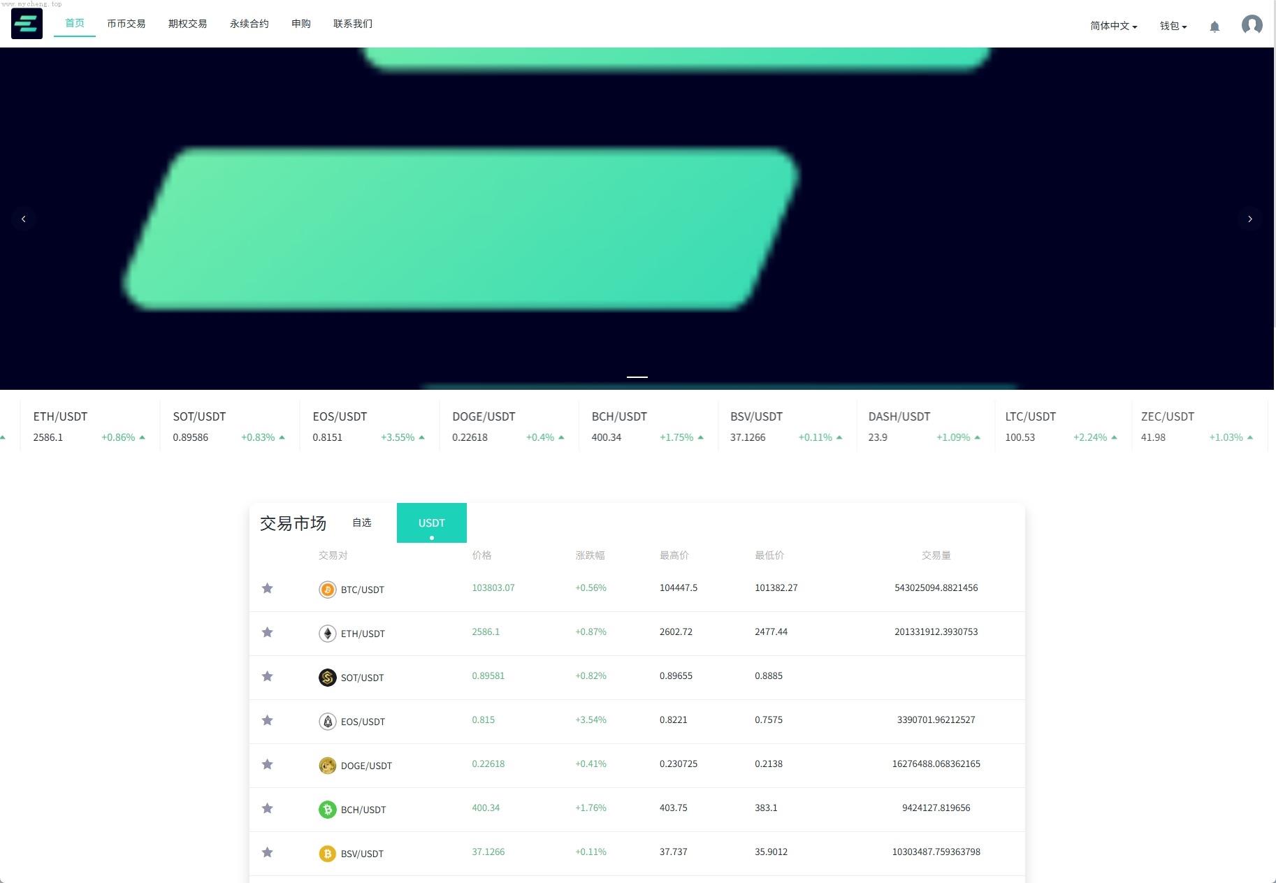 运营版海外交易所/期权交易/合约交易/多语言申购交易所