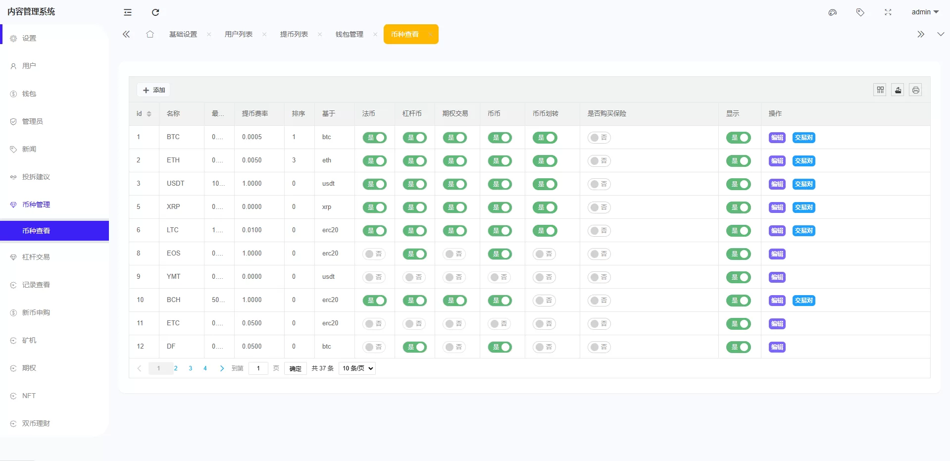 海外多语言交易所系统源码/期权/合约币币交易/IEO/质押源码下载 - 图10