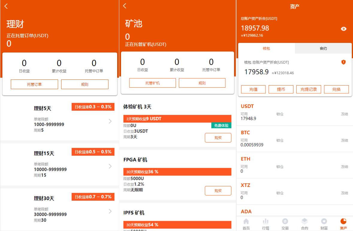 多语言交易所/永续合约交易/基金理财/锁仓质押交易所源码下载 - 图4